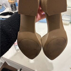 Dream Pairs Tan Block Heel Sandals